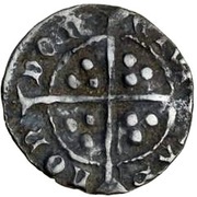 1 Penny - Edward IV 2nd reign; London mint, United Kingdom, 1471-1483 reverse image
