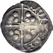 1 Penny - Edward IV 2nd reign; Durham mint, United Kingdom, 1471-1483 reverse image