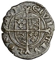 1 Penny - Edward VI 3rd period; London mint reverse image