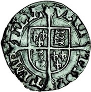 1 Penny - Mary, United Kingdom, 1553-1554 reverse image