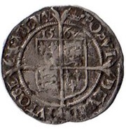 1 Penny - Elizabeth I 3rd and 4th issues, United Kingdom, 1565-1578 reverse image