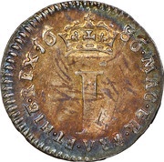 1 Penny - James II incl. Maundy, United Kingdom, 1685-1688 reverse image