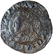 1½ Pence - Elizabeth I 3rd and 4th issue; small flan obverse image