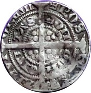 ½ Groat - Edward III Pre-treaty period; London mint, United Kingdom, 1351-1352 reverse image