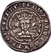 ½ Groat - Edward III Pre-treaty period; York mint obverse image
