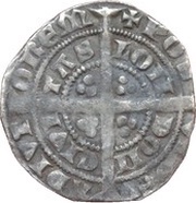 ½ Groat - Edward III Post-treaty period, United Kingdom, 1369-1377 reverse image