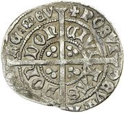 ½ Groat - Henry IV Light coinage, United Kingdom, 1412-1413 reverse image