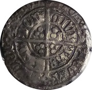 ½ Groat - Henri VI Annulet issue; London mint, United Kingdom, 1422-1430 reverse image