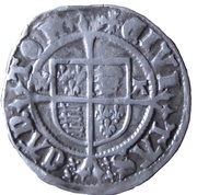 ½ Groat - Henry VIII 2nd coinage; Canterbury mint, United Kingdom, 1526-1532 reverse image