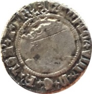 ½ Groat - Henry VIII 2nd coinage; York mint obverse image