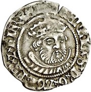 ½ Groat - Henry VIII 3rd coinage; Tower mint obverse image