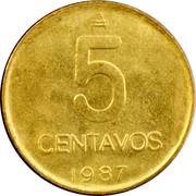 5 Centavos Weight 5 g reverse image