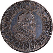 ½ Groat - Charles I Briot's milled issue; Pattern obverse image