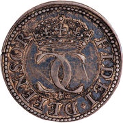 ½ Groat - Charles I Briot's milled issue; Pattern, United Kingdom, 1631-1632 reverse image