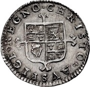 2 Pence - Charles II 1st hammered issue, United Kingdom, 1660-1662 reverse image