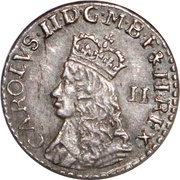 2 Pence - Charles II early milled issue obverse image