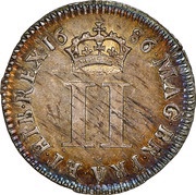 2 Pence - James II incl. Maundy, United Kingdom, 1686-1688 reverse image