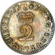 2 Pence - William III incl. Maundy, United Kingdom, 1698-1701 reverse image