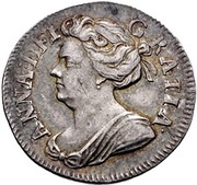 2 Pence - Anne 1st bust; incl. Maundy obverse image