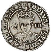 3 Pence - Edward VI 3rd period; London mint obverse image