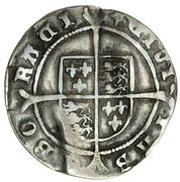 3 Pence - Edward VI 3rd period; York mint, United Kingdom, 1552-1553 reverse image