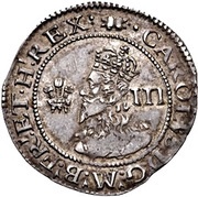 3 Pence - Charles I Provincial issues; Aberystwyth mint obverse image