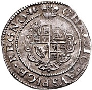 3 Pence - Charles I Provincial issues; Aberystwyth mint, United Kingdom, 1638-1642 reverse image