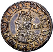 3 Pence - Charles I Provincial issues; York mint obverse image