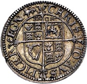 3 Pence - Charles I Provincial issues; York mint, United Kingdom, 1643-1644 reverse image