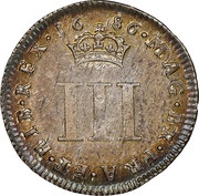 3 Pence - James II incl. Maundy, United Kingdom, 1685-1688 reverse image