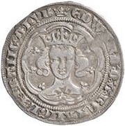 1 Groat - Edward III 4th issue; Pre-treaty period, series F obverse image