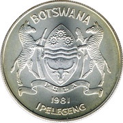 5 Pula Disabled persons obverse image