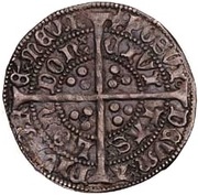 1 Groat - Henry VI Annulet issue; London mint, United Kingdom, 1422-1430 reverse image