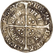 1 Groat - Henry VI Annulet issue; Calais mint, United Kingdom, 1422-1430 reverse image
