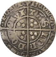 1 Groat - Henry VI Pinecone-mascle issue; London mint, United Kingdom, 1431-1433 reverse image
