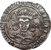 1 Groat - Henry VI Pinecone-mascle issue; Calais mint obverse image