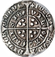 1 Groat - Henry VI Pinecone-mascle issue; Calais mint, United Kingdom, 1431-1433 reverse image