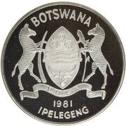 5 Pula Disabled persons; Peidfort obverse image