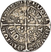 1 Groat - Edward IV 2nd reign, United Kingdom, 1480-1483 reverse image