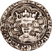 1 Groat - Richard III type 3; sun and rose obverse image