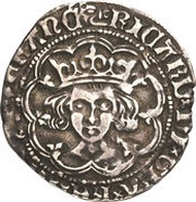 1 Groat - Richard III type 2b; boar's head obverse image