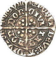 1 Groat - Richard III type 2b; boar's head, United Kingdom, 1483-1485 reverse image