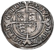 1 Groat - Henry VII profile bust; Tentative issue, United Kingdom, 1502-1505 reverse image