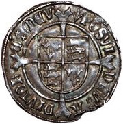 1 Groat - Henry VII profile bust; Regular issue, United Kingdom, 1504-1509 reverse image