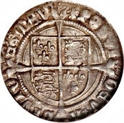1 Groat - Henry VIII 2nd coinage; Laker bust B, United Kingdom, 1526-1544 reverse image
