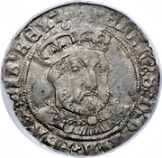 1 Groat - Henry VIII 3rd coinage; Tower mint obverse image