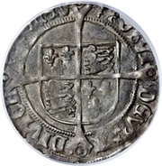 1 Groat - Henry VIII 3rd coinage; Tower mint, United Kingdom, 1544-1547 reverse image