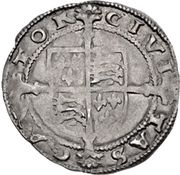 1 Groat - Henry VIII Posthumous; Canterbury mint, United Kingdom, 1547-1551 reverse image