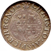 1 Groat - Charles I Aberystwyth mint; crown breaks circle, United Kingdom, 1638-1642 reverse image