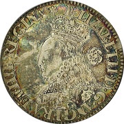 6 Pence - Elizabeth I Milled issue; large bust, small rose obverse image